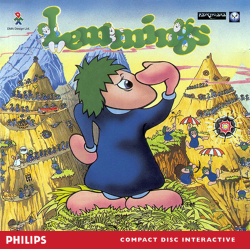 Lemmings box art for CD-i